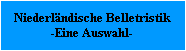 Literatur Niederlande