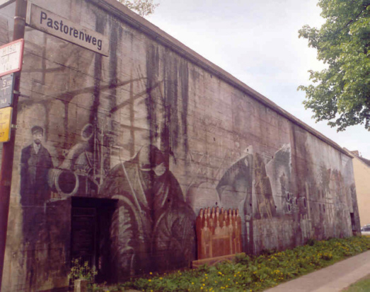 Wandbild Geschichte des Stadtteils Grpelingen und der AG-Weser 1878-1978
